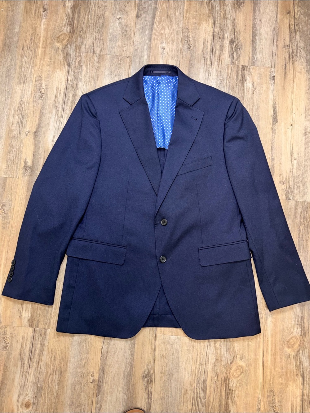 Alton Lane Men's Navy Blue Two-Button Blazer 40S